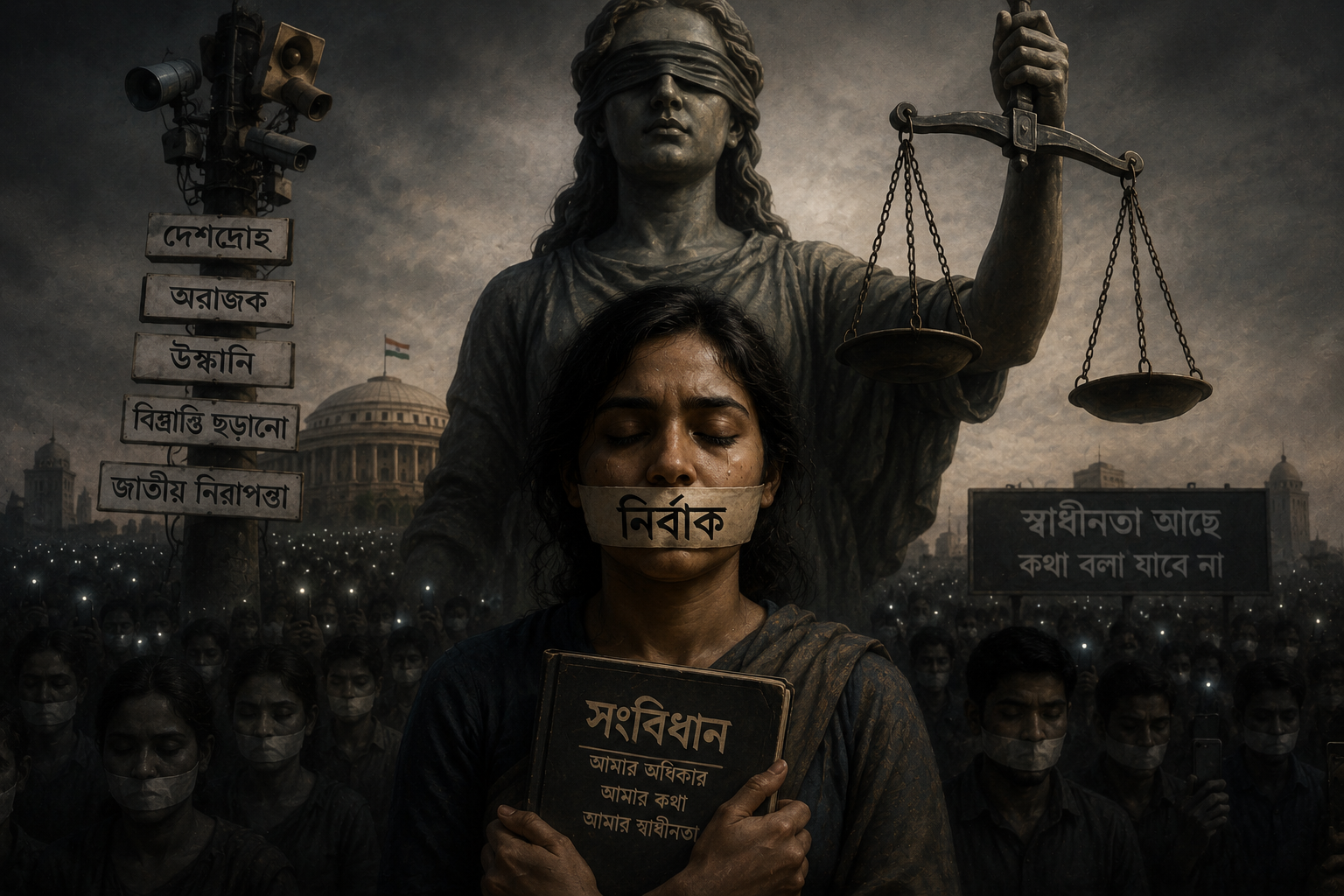 নির্বাকস্বাধীনতার পক্ষে বা বিপক্ষে   <br /> পৌলমী অধিকারী